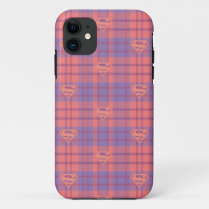 Supergirl Pink und Lila Muster iPhone 11 Hülle