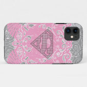 Supergirl Pink Winged Design Case-Mate iPhone Hülle (Rückseite (Horizontal))