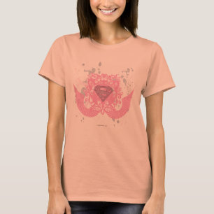 Supergirl Pink Winged Design T-Shirt