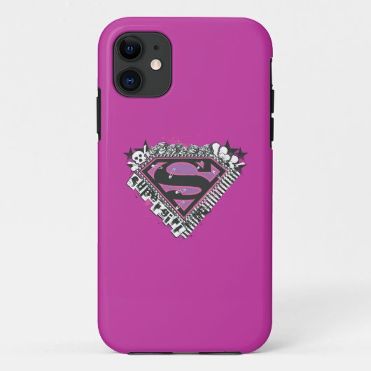 Supergirl Pins Logo Case-Mate iPhone Hülle (Rückseite)