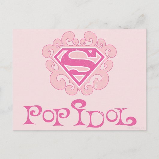 Supergirl Pop Idol Postkarte (Vorderseite)