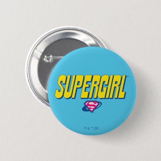 Supergirl Pop Logo Button (Vorne & Hinten)