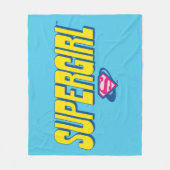 Supergirl Pop Logo Fleecedecke (Vorderseite)