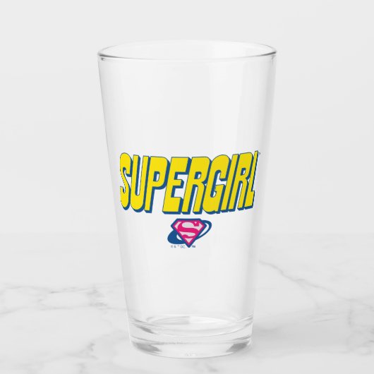 Supergirl Pop Logo Glas (Vorderseite)