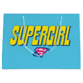 Supergirl Pop-Logo Große Geschenktüte (Vorderseite)