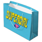Supergirl Pop-Logo Große Geschenktüte (Rückseite Schrägansicht)