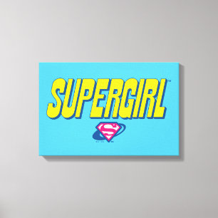 Supergirl Pop-Logo Leinwanddruck
