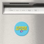 Supergirl Pop-Logo Magnet (In Situ (Geschirrspüler))