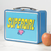 Supergirl Pop-Logo Metall Brotdose (Beispiel)