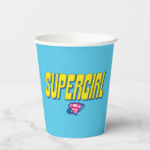 Supergirl Pop-Logo Pappbecher (Rückseite)