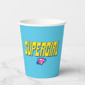 Supergirl Pop-Logo Pappbecher (Vorderseite)