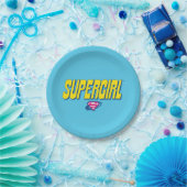 Supergirl Pop Logo Pappteller (Party)