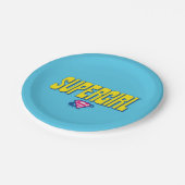Supergirl Pop Logo Pappteller (Schrägansicht)