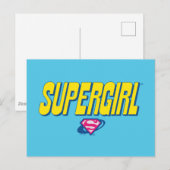 Supergirl Pop Logo Postkarte (Vorne/Hinten)