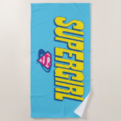 Supergirl Pop-Logo Strandtuch (Vorderseite)