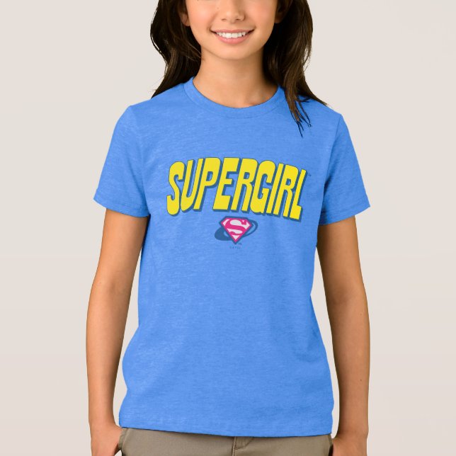 Supergirl Pop-Logo Tri-Blend Shirt (Vorderseite)