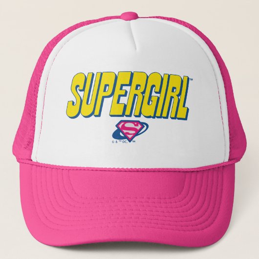 Supergirl Pop Logo Truckerkappe (Vorderseite)