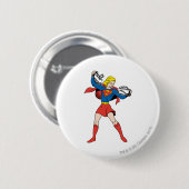 Supergirl-Pose 10 Button (Vorne & Hinten)