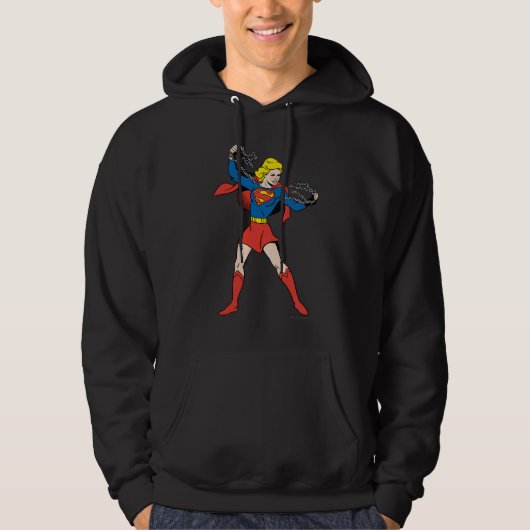 Supergirl-Pose 10 Hoodie (Vorderseite)