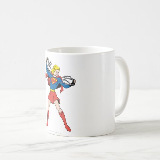 Supergirl-Pose 10 Kaffeetasse (VorderseiteRechts)