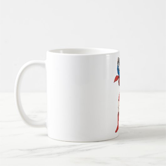 Supergirl-Pose 10 Kaffeetasse (Links)