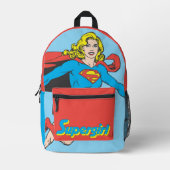 Supergirl Pose 1 Bedruckter Rucksack (Vorderseite)
