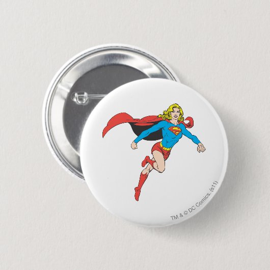 Supergirl Pose 1 Button (Vorne & Hinten)