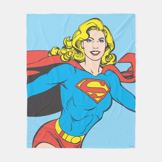 Supergirl Pose 1 Fleecedecke (Vorderseite)