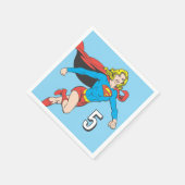 Supergirl Pose 1 Serviette (Ecke)