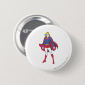 Supergirl-Pose 2 Button (Vorne & Hinten)