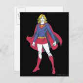 Supergirl-Pose 2 Postkarte (Vorne/Hinten)