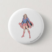 Supergirl-Pose 3 Button (Vorderseite)