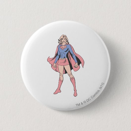 Supergirl-Pose 3 Button (Vorderseite)