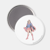 Supergirl-Pose 3 Magnet (Vorderseite/Rückseite)
