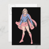 Supergirl-Pose 3 Postkarte (Vorne/Hinten)