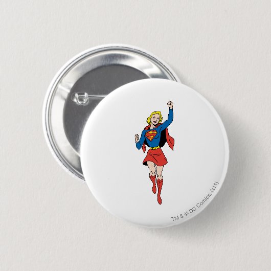 Supergirl-Pose 4 Button (Vorne & Hinten)