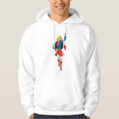 Supergirl-Pose 4 Hoodie (Vorderseite)
