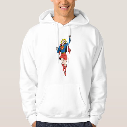 Supergirl-Pose 4 Hoodie (Vorderseite)