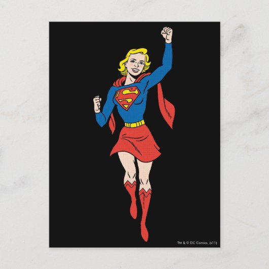 Supergirl-Pose 4 Postkarte (Vorderseite)