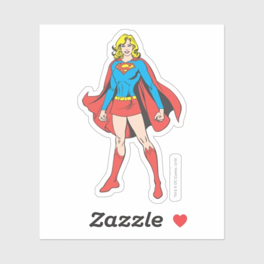 Supergirl-Pose 5 Aufkleber (Blatt)