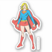 Supergirl-Pose 5 Aufkleber (Vorderseite)