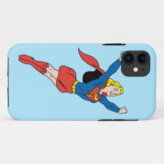 Supergirl-Pose 6 Case-Mate iPhone Hülle (Rückseite (Horizontal))