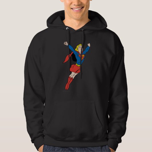 Supergirl-Pose 6 Hoodie (Vorderseite)