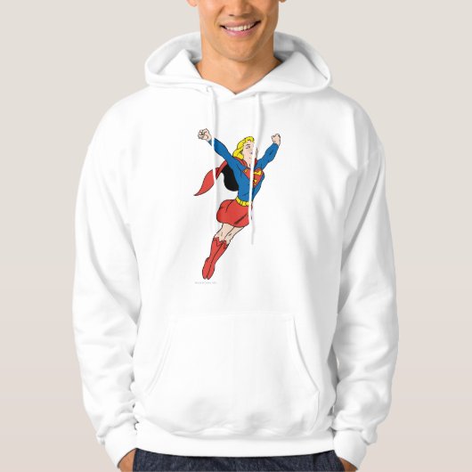 Supergirl-Pose 6 Hoodie (Vorderseite)