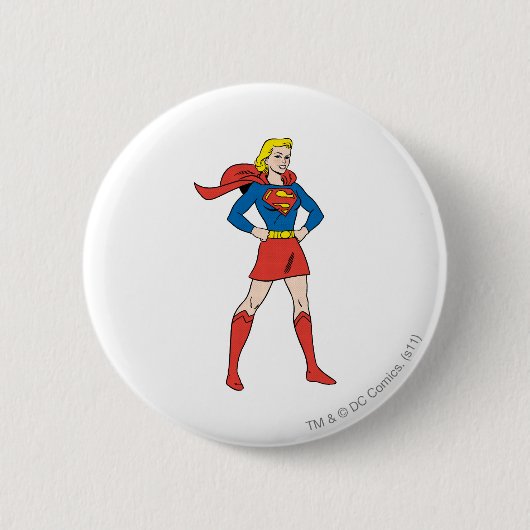 Supergirl-Pose 7 Button (Vorderseite)