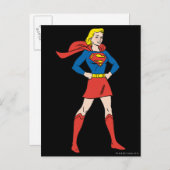Supergirl-Pose 7 Postkarte (Vorne/Hinten)