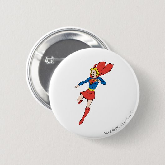 Supergirl-Pose 8 Button (Vorne & Hinten)