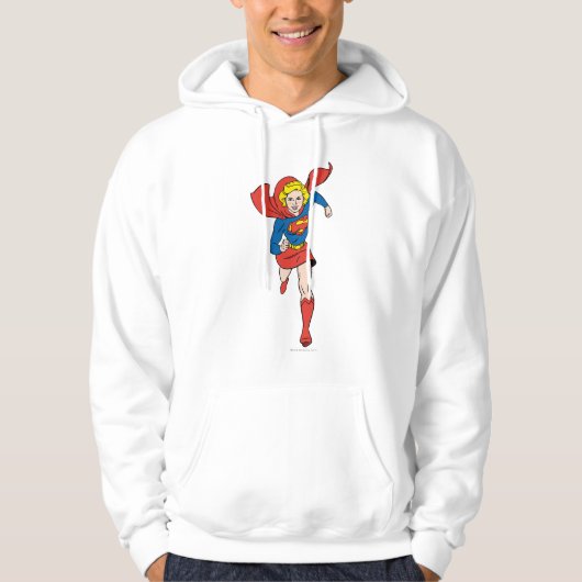 Supergirl-Pose 8 Hoodie (Vorderseite)