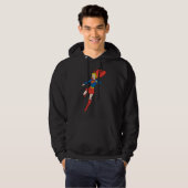 Supergirl-Pose 8 Hoodie (Vorne ganz)