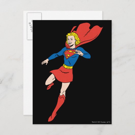 Supergirl-Pose 8 Postkarte (Vorne/Hinten)